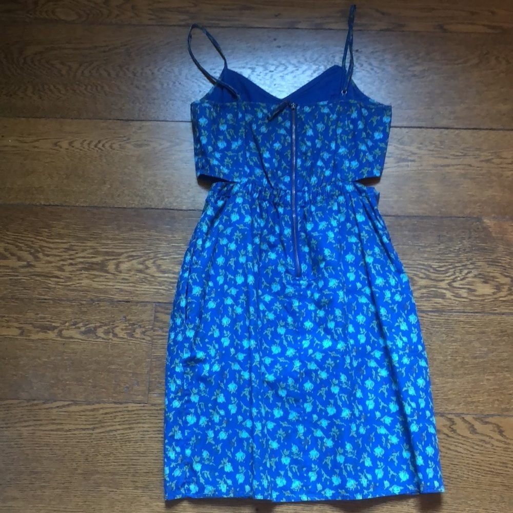Taylor Swift Madewell Floral Rosette Blue Dress 2 - Picture 7 of 9